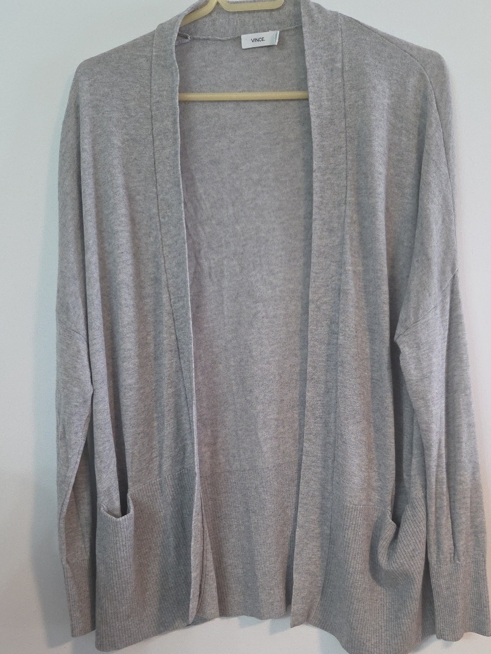 Vince silk/cashmere open front cardigan Sz M